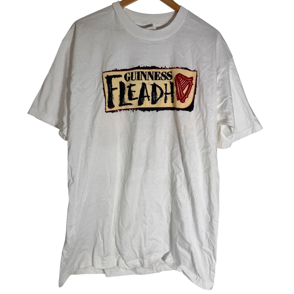 Vintage Fruit Of The Loom 1999 Guiness Fleadh Music Festival Beer T Shirt XL